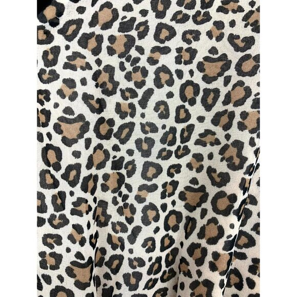 A New Day Women Dress Size Small Tan Leopard Sleeveless Shift Belt Women New B75 - Picture 6 of 9